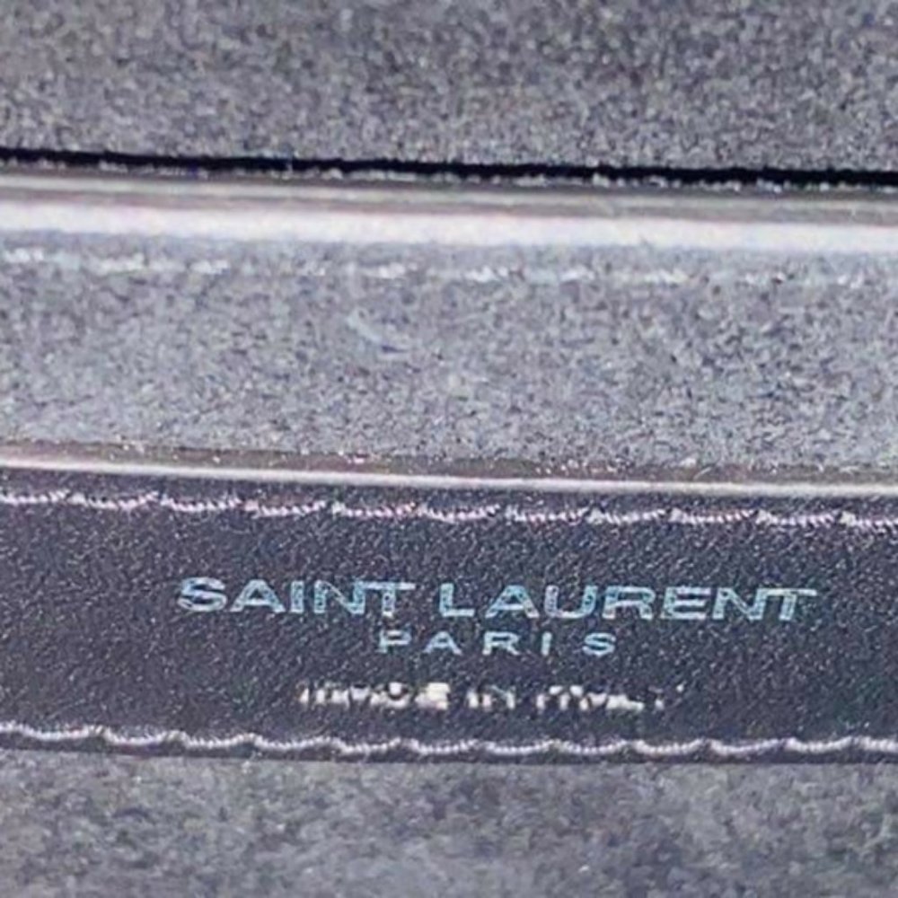 YSL SUNSET Medium Croc black Crossbody Brand New - Picture 13 of 15